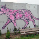 Fresque d'une panthère